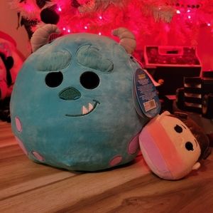 Sully with boo squishmallow